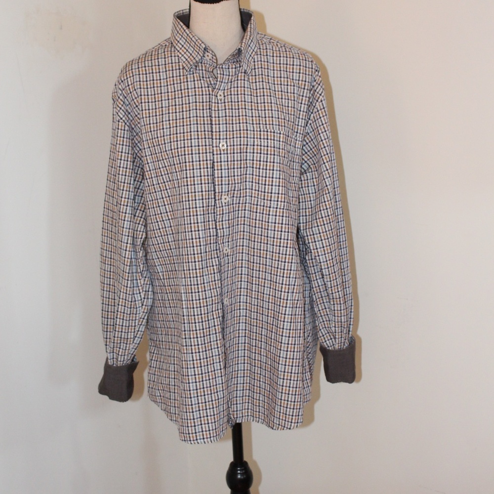 Alex Cannon, Long sleeve plaid dress shirt